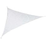 Outsunny Toldo Vela 5x5x5m Triángulo Color Crema Sombrilla Parasol Terraza Jardín Camping