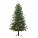 HOMCOM Árbol Artificial de Navidad con Base Plegable 440 Ramas PE Tridente y PVC Individual Árbol Navideño Decorativo Exteriores Interiores Φ75x150 cm Verde(c-2)