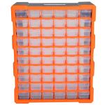 DURHAND Estantería de Almacenaje para Pared Organizador de Herramientas 33 Piezas en Total con Cajas de 2 Tamaños Diferentes 37,5x18x95,5cm(c-2)