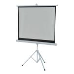 HOMCOM Pantalla para Proyector Plegable Manual Pulgadas Pantalla de Proyección Formato 4:3 con Altura Ajustable Cine en Casa Películas 171x128cm