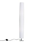 HomCom® Lámpara de Pie Moderna para Dormitorio Estudio Salón con Luces E27 40W con Base de Acero Inoxidable Blanco(c-2)