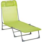 Outsunny Tumbona Plegable y Reclinable de Jardín con Reposacabezas y Respaldo Ajustable en 5 Niveles Tela de Textilene Transpirable 182x56x24,5 cm Marrón(c-3)