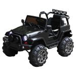 HOMCOM Coche Eléctrico Todoterreno con Mando a Distancia MP3 Luces y Sonidos Apertura de Puerta Batería 12V Control Remoto Carga 30kg para Niños +3 Años 128x78x76cm(c-1)