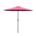 Sombrilla Reclinable tipo Parasol para Terraza y Jardín - Color Vino tinto - Hierro - Φ3x2,45m(c-2)