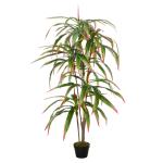 Outsunny Yuca Artificial con Maceta para Jardín Hogar Planta Dracaena de 93 Hojas Decorativa Árbol Sintético Realista Ø18x165 cm Verde