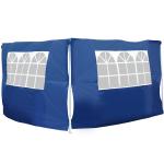 Outsunny 2 Paredes Laterales con Ventanas para Carpa Pabellón o Gazebo de Tela Oxford 3x2 m Azul