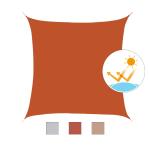 Outsunny Toldo Vela Rectángulo 3x3m Vela de Sombra para Terraza Jardín Camping Resistente al Agua Protección UV Poliéster Color Arena(c-3)