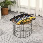 HOMCOM Mesa de Futbolín Mesa de Madera Fútbol para Hogar Oficina Sala de Juegos con Tabla de Puntaje 2 Bolas 61x28,2x11,6cm(c-1)