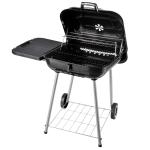 Outsunny® Barbacoa de Carbón BBQ Multifuncional Parrillas Asador con Estantes y Ruedas Jardín Patio Picnic Acampada(c-2)