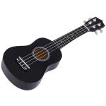 HOMCOM Ukelele Soprano de 21 Pulgada para Principiantes Concierto Cuerdas Aquila de Nylon Negro