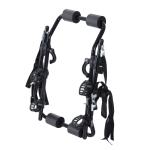 HOMCOM Portabicicletas Trasero Portón Plegable con Correas Hasta 3 Bicis Soporte de Bici Universal Carga 40kg 68x52x60cm Metal(c-2)