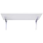 HOMCOM Mesa Plegable de Pared Mesita Auxiliar Abatible Colgante 60x40x20 cm Portátil para Cocina Comedor Dormitorio Natural(c-1)