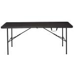 Outsunny Mesa de Camping Plegable y Portátil tipo Mesa Buffet Auxiliar Ligera y Multiusos con Asas 86x86x71.5cm(c-3)