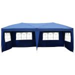 Outsunny Carpa Plegable en Acordeón 6x3 m con Toldo Bolsa Transporte Incluida Cenador Gazebo de Acero Tela Oxford Resistente al Agua Color Blanco(c-2)
