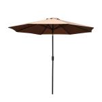 Sombrilla Reclinable tipo Parasol para Terraza y Jardín - Color Vino tinto - Hierro - Φ3x2,45m(c-3)