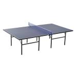 HomCom Mesa de Ping Pong Plegable con Red - Color Azul – Acero y MDF – 152.5 x 274 x 76cm(c-2)