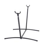 Outsunny Soporte Ajustable para Hamaca Universal Estructura de Hierro Carga Hasta 150kg - Pie para Hamaca 280x120x110cm Negro(c-1)