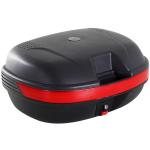 HomCom® Baul para Moto con Cerradura 44L de Capacidad 2 Llaves Kit de Montaje 54x41x28 cm Color Negro(c-1)