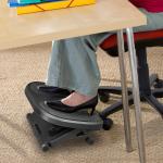 HOMCOM Ergonómico Reposapiés de Oficina Ajustable Soporte para Pies para Oficina Escritorio 46 x 35cm(c-3)