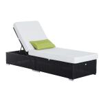 Outsunny Sofá Modular Diseño 2 en 1para Jardín Cama Chill-Out con Toldo Ajustable Estructura Oscura y Cojines Claros(c-3)