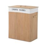 HOMCOM Set de 3 Cesto para Ropa Sucia Mimbre Canastas de Almacenamiento con Tapas y Forros Extraíbles Grueso Gris(c-2)