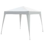 Outsunny Cenador 3,5x3,5 m Carpa con Doble Techo y 8 Orificios de Drenaje para Celebraciones Fiestas Jardín Exteriores Beige(c-4)