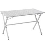 Outsunny Mesa Plegable Camping de Picnic 111,5x70x69cm Mesa Aluminio + Bolsa Transporte