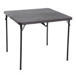 Outsunny Mesa de Camping Plegable y Portátil tipo Mesa Buffet Auxiliar Ligera y Multiusos con Asas 86x86x71.5cm(c-1)