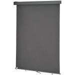 Outsunny Toldo para Balcón Doble Posición 160x250cm Colocación en Techo o Pared Función Vertical y Horizontal con Tirador