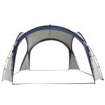 Outsunny Carpa para Camping Picnic 3,5x3,5m Toldo Abierto Impermeable Protección UV Tienda de Fiesta Gazebo para Eventos(c-2)