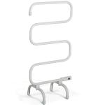 HOMCOM Toallero Eléctrico de Pared Radiador Calentador Secador Térmico de Toallas para Baño 50-55℃ 200W 16 Barras Aluminio y PP 50x18x80cm(c-2)