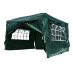 Outsunny Carpa Gazebo 3x3 m con Paredes Desmontables y Ventanas Incluye Bolsa de Transporte Cuerdas y Piquetas Color Azul(c-3)