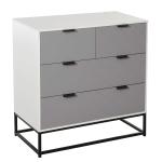HOMCOM Mesa de Noche Multiusos Mesita Auxiliar para Sala de Estar o Dormitorio con 2 Cajones Espaciosos Patas Elevadas de Pino 33x28x42cm(c-3)