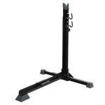 HOMCOM Aparcamiento para Bicicleta Plegable y Portátil con Almohadillas Protectoras en la Base Apto para Rueda Inferior a 5,5 cm de Ancho 39x35x45,5 cm Negro(c-3)