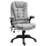Vinsetto PU Leather 6-Point Massage Office Recliner Chair Brown(c-2)