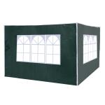 Outsunny 3m Gazebo Exchangeable Side Panels Wall W/ Window-Black(c-5)