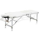HOMCOM Professional Portable Massage Table W/ Headrest-Black/Red(c-3)