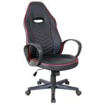 Vinsetto® FOTEL BIUROWY OBROTOWY GAMINGOWY REGULACJA WYSOKOŚCI FUNKCJA BUJANIA PU 62 x 69 x 112-121 cm