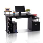 Vinsetto® STOLIK NA LAPTOP ODCHYLANY BIURKO DZIECIĘCE Z REGULACJĄ WYSOKOŚCI czarny 90 x 50 x (76–91) cm(c-2)