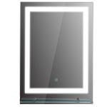 kleankin LUSTRO ŁAZIENKOWE Z OŚWIETLENIEM LED 38W 70x50cm SZKLANA PÓŁKA