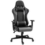 Vinsetto PU Leather Ergonomic Racing Chair w/ Adjustable Pillow Black(c-2)