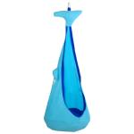HOMCOM Children's Canvas Hanging Swing Pod Chair Blue(c-3)