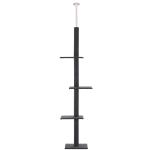 PawHut 4-level Cat Tree Condo with Covered Scratching Posts Grey(c-1)