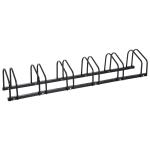 HOMCOM® STOJAK NA ROWERY 6-MIEJSCOWY czarny