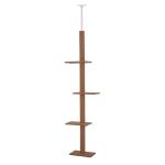 PawHut 4-level Cat Tree Condo with Covered Scratching Posts Grey(c-2)