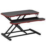 HOMCOM Bamboo Desktop Monitor Riser Laptop PC Plinth Stand Organiser Computer Screen W/ Drawer(c-4)