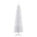 HOMCOM kerstboom dennenboom met kunststof standaard 390 takpunten wit Ø 55 x 180 h cm