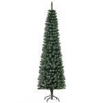 HOMCOM 3ft 90cm Green/White Artificial Christmas Tree W/ Prelit LED Lights-Multicolor(c-7)
