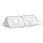 Outsunny Pop Up Mini Greenhouse w/ Roll Up Doors & Bag Outdoor PE Cover 240 x 120 x 75cm(c-5)