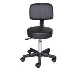 HOMCOM Massage Beauty Salon Spa Chair Stool Swivel Gas Lift Manicure Tattoo Stools Chair Black